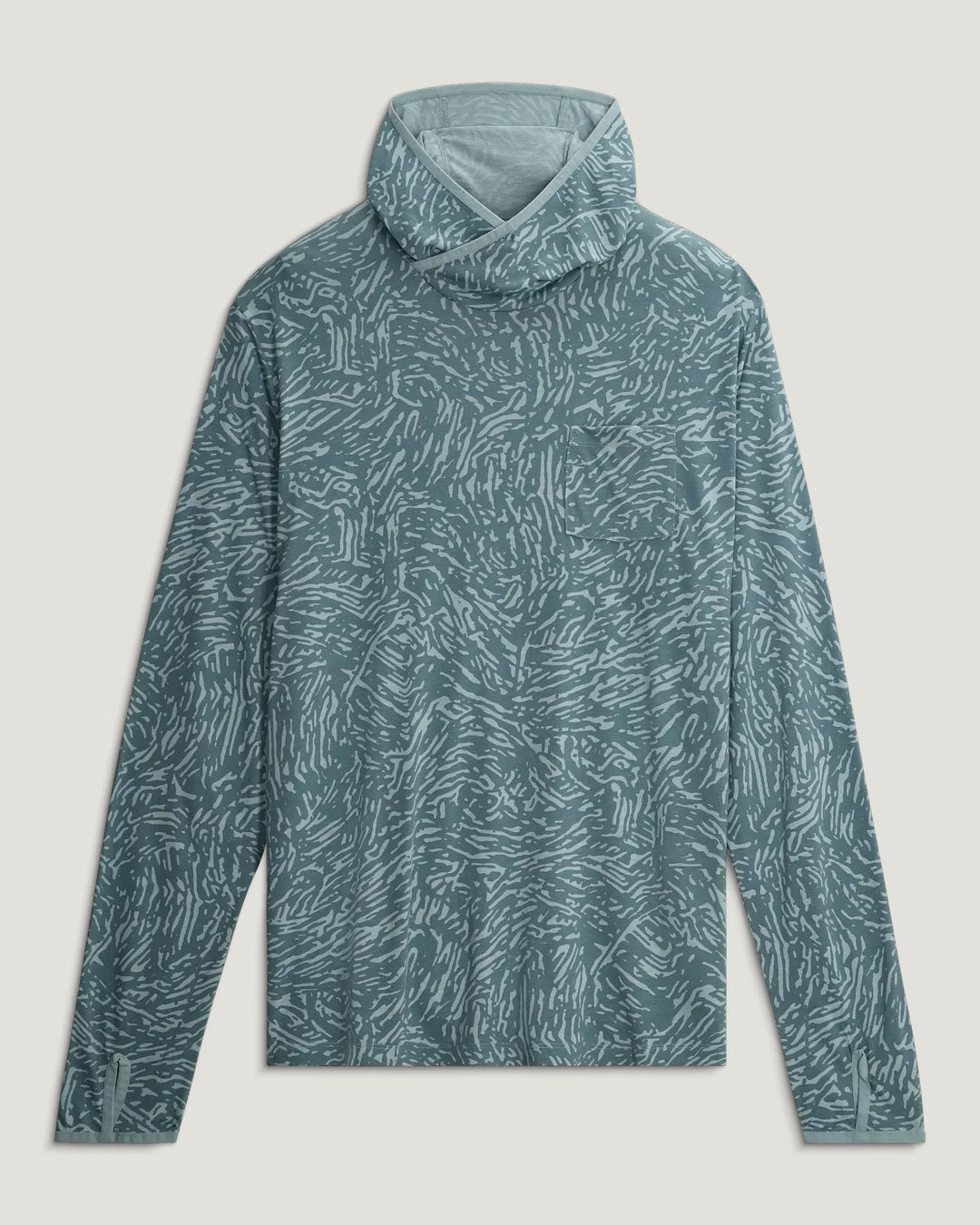 Free Fly Men's Bamboo Lightweight Hoodie - Tidal Flow Print Stormy Sea - Sun Diego Boardshop