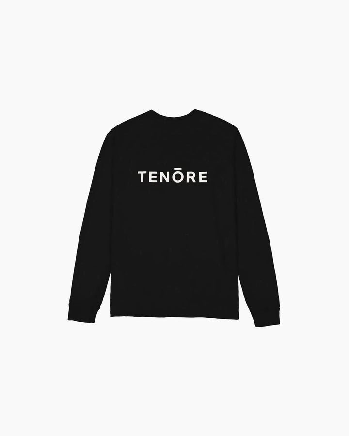 Tenore Left Chest Long Sleeve Tee - BLACK - Sun Diego Boardshop