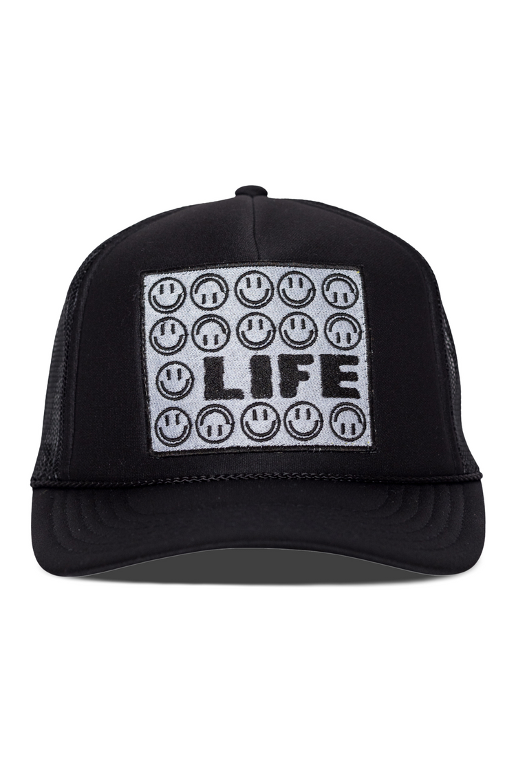 That Friday Feeling Life Trucker Hat - BLACK - Sun Diego Boardshop