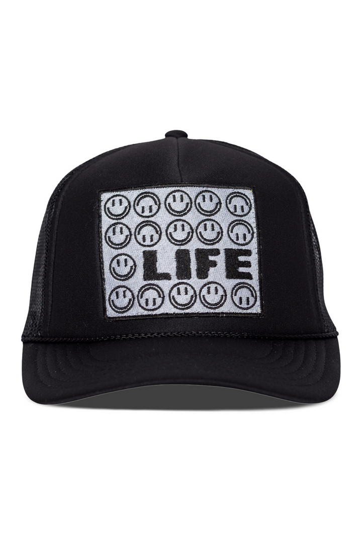 That Friday Feeling Life Trucker Hat - BLACK - Sun Diego Boardshop