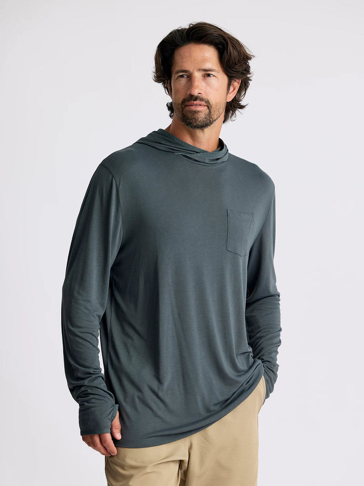 Free Fly Men's Bamboo Lightweight Hoodie - MIDNIGHT - Sun Diego Boardshop