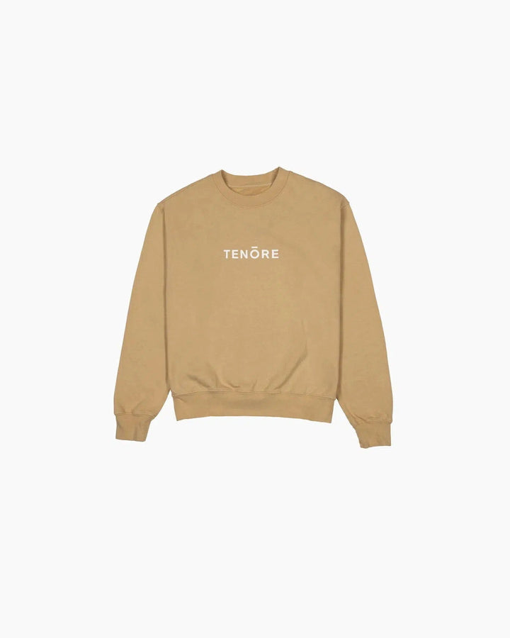 Tenore Logo Fleece Crew - KHAKI - Sun Diego Boardshop