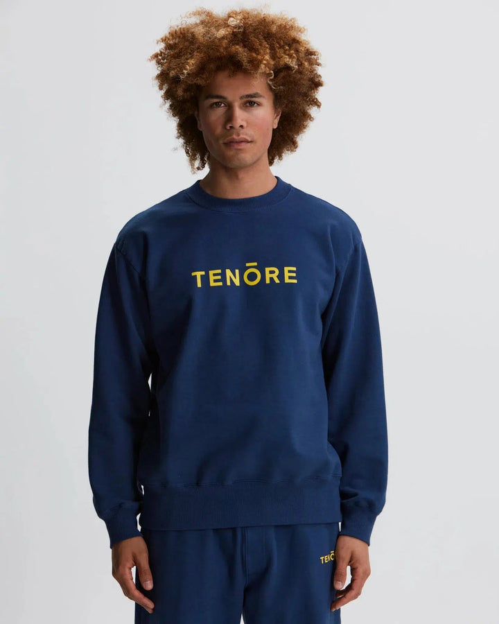 Tenore Logo Fleece Crewneck - OCEAN - Sun Diego Boardshop