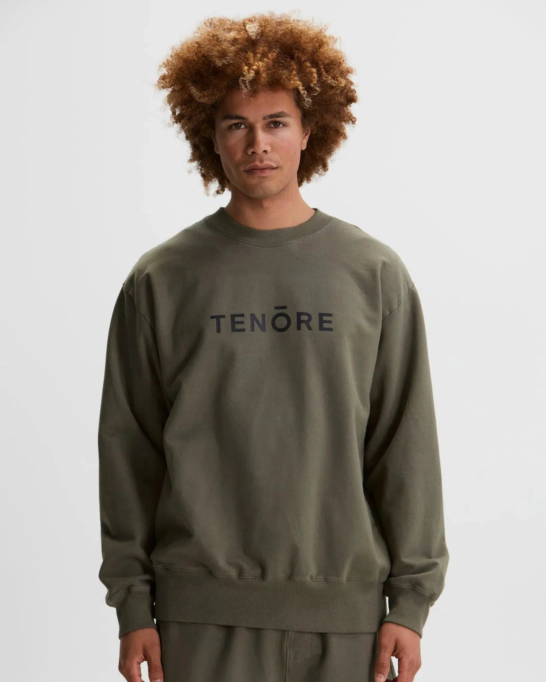 Tenore Logo Fleece Crewneck - OLIVE - Sun Diego Boardshop