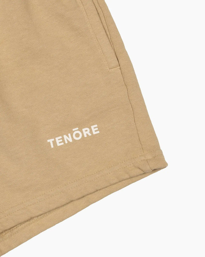 Tenore Logo Fleece Short - KHAKI - Sun Diego Boardshop