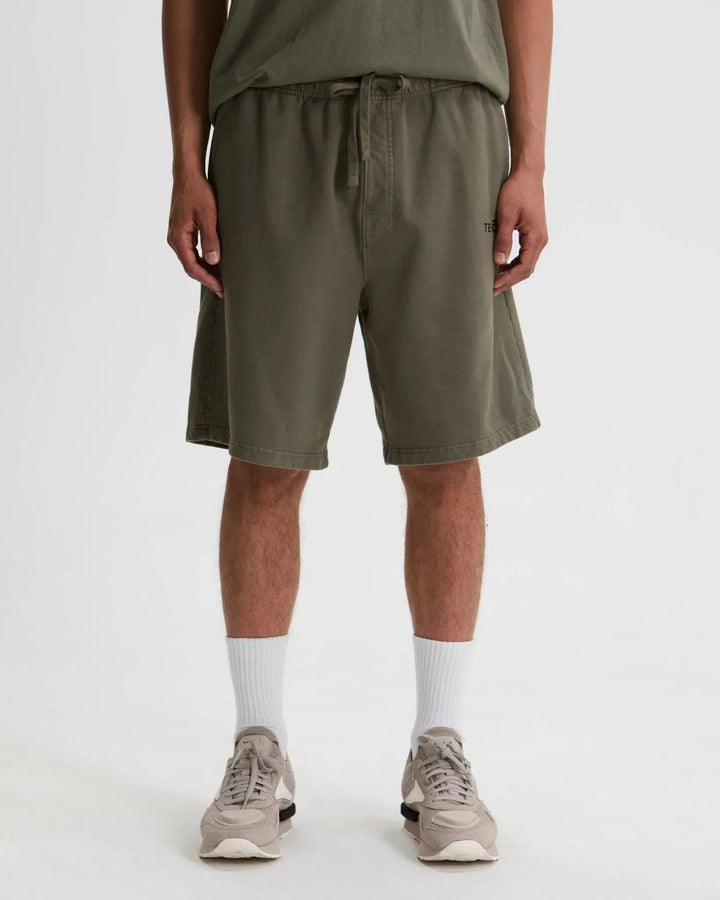 Tenore Logo Fleece Sweatshort - OLIVE - Sun Diego Boardshop