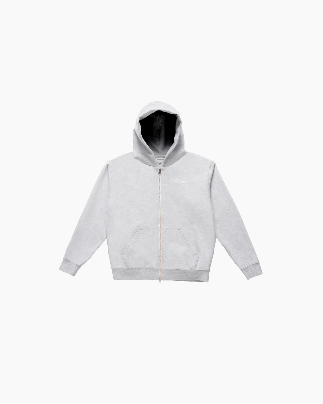 Tenore Logo Fleece Zip Hoodie - HEATHER GREY - Sun Diego Boardshop