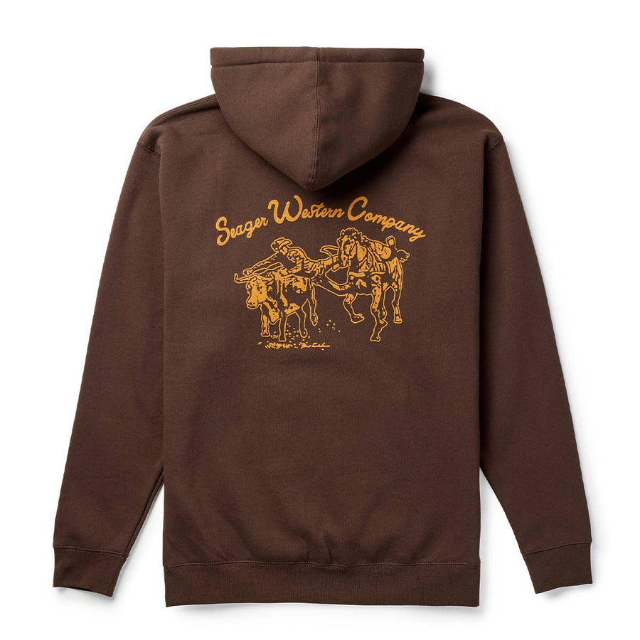 Seager Los Rios Mid-Weight Hoodie - Brown - Sun Diego Boardshop