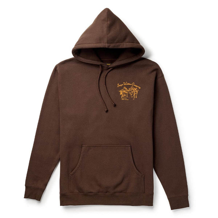 Seager Los Rios Mid-Weight Hoodie - Brown - Sun Diego Boardshop