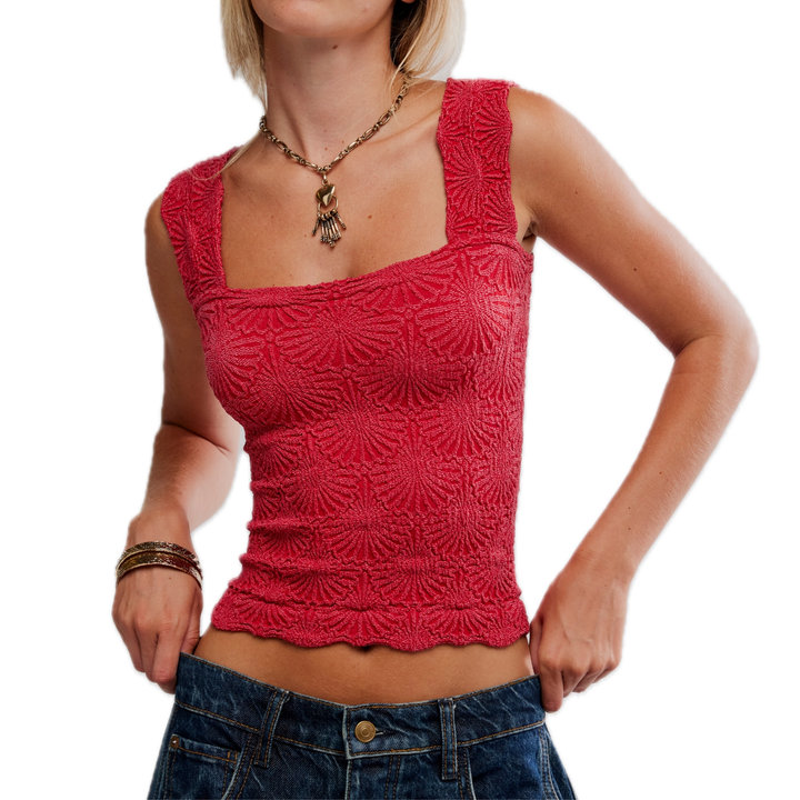 Free People Love Letter Cami - Salsa - Sun Diego Boardshop