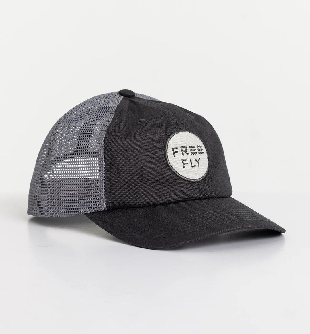 Free Fly Low Pro Badge Trucker Hat - WASHED NAVY - Sun Diego Boardshop