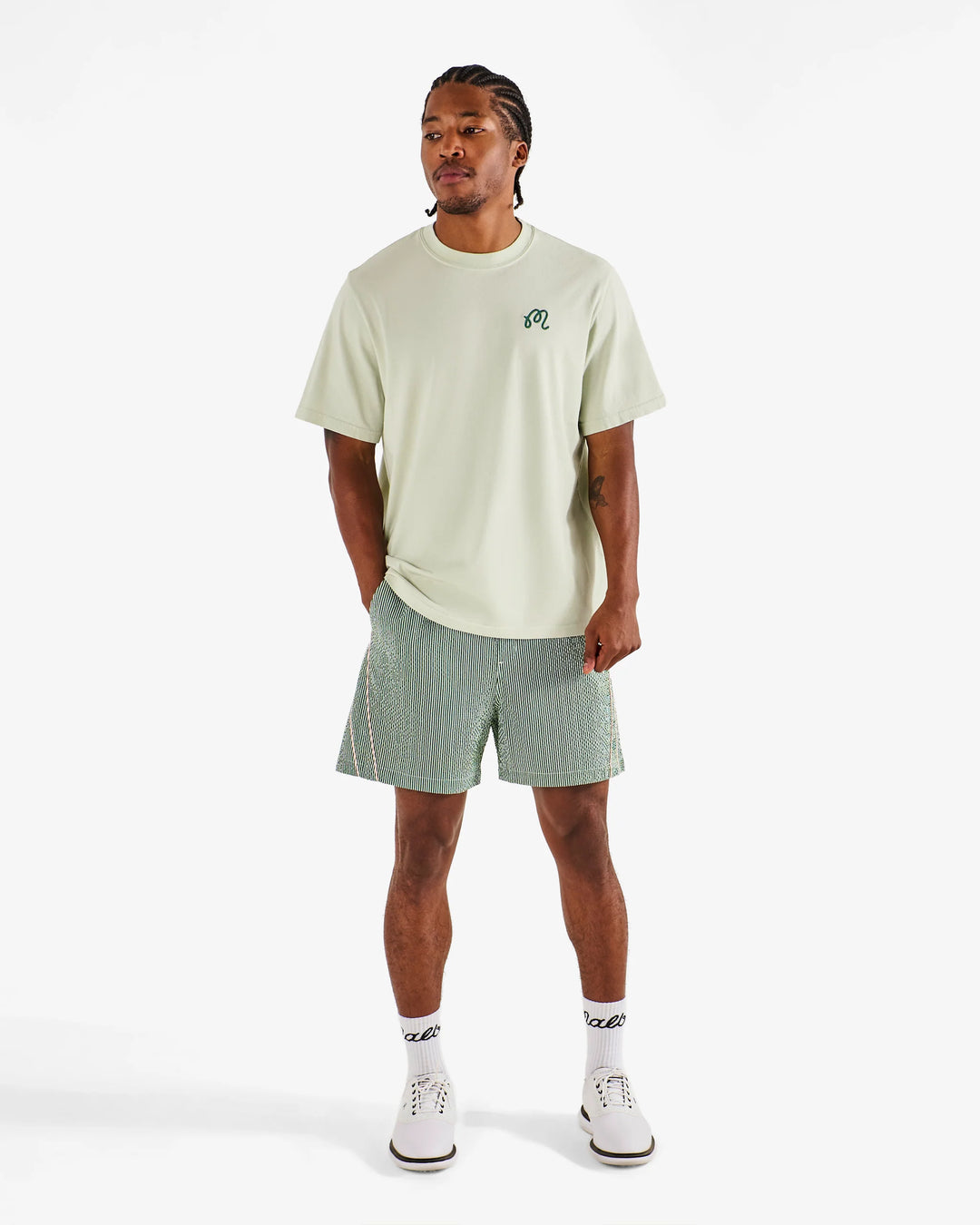 Malbon Men's Bermuda Palms Tee - Green Tint - Sun Diego Boardshop