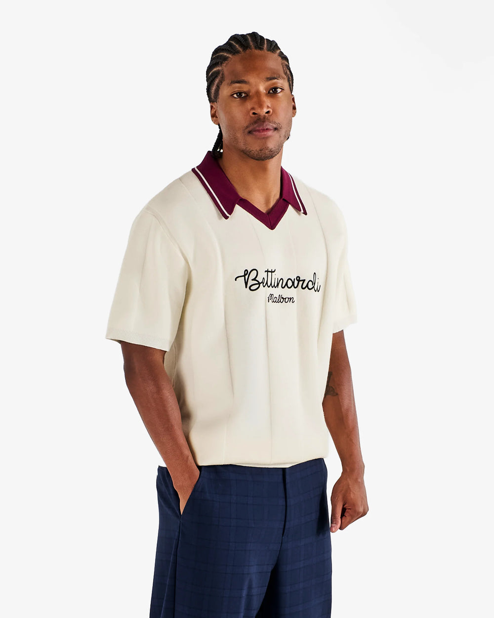 Malbon Men's Bettinardi Knit Polo - Egret - Sun Diego Boardshop