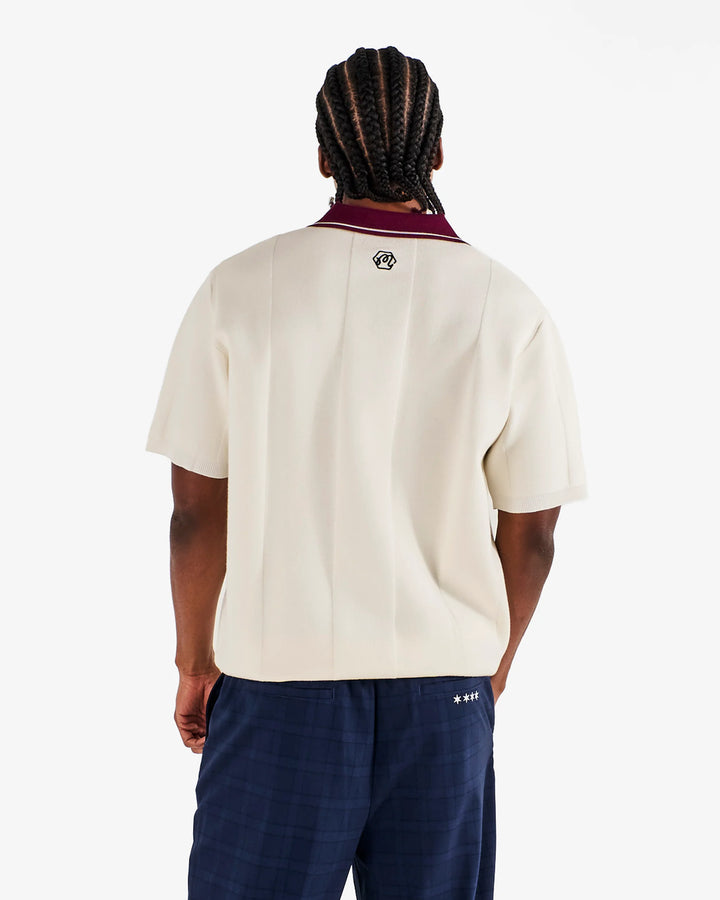 Malbon Men's Bettinardi Knit Polo - Egret - Sun Diego Boardshop