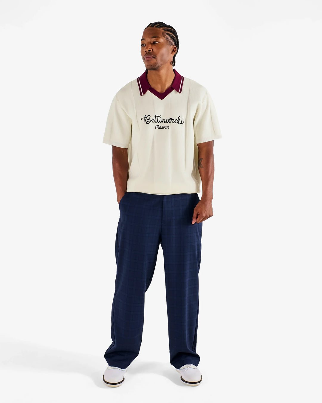 Malbon Men's Bettinardi Knit Polo - Egret - Sun Diego Boardshop
