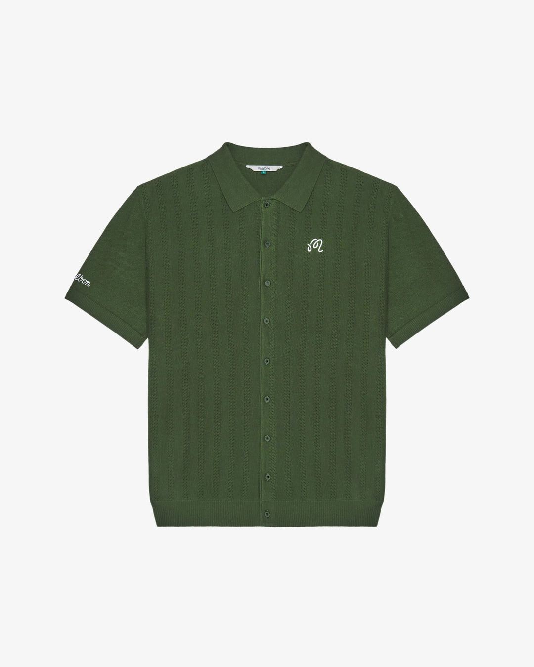 Malbon Men's Crosscut Polo - Rifle Green - Sun Diego Boardshop