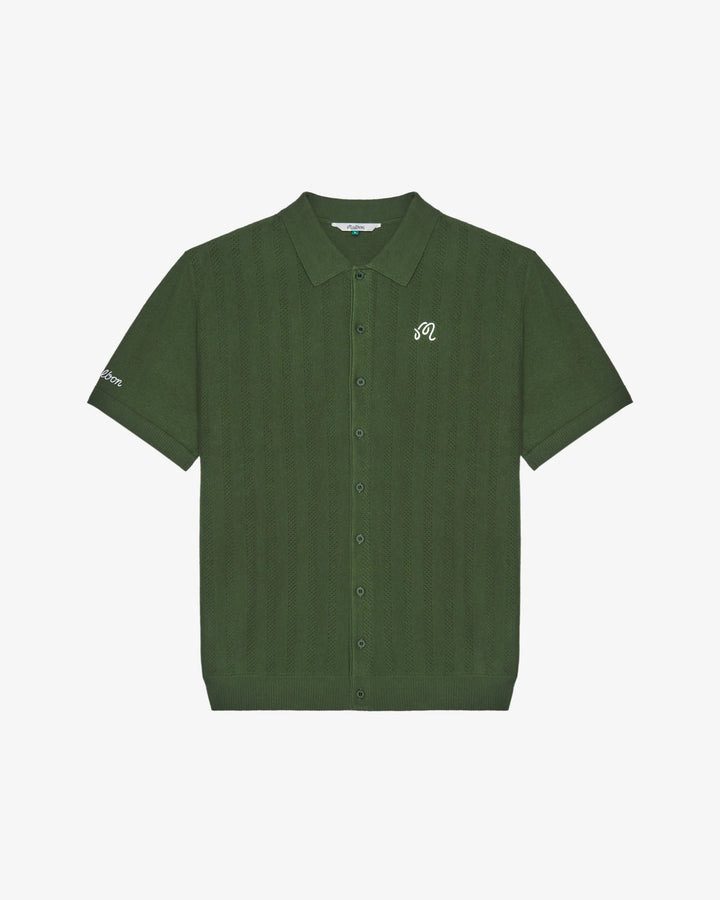 Malbon Men's Crosscut Polo - Rifle Green - Sun Diego Boardshop