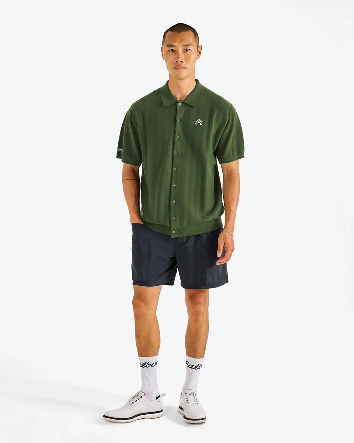 Malbon Men's Crosscut Polo - Rifle Green - Sun Diego Boardshop