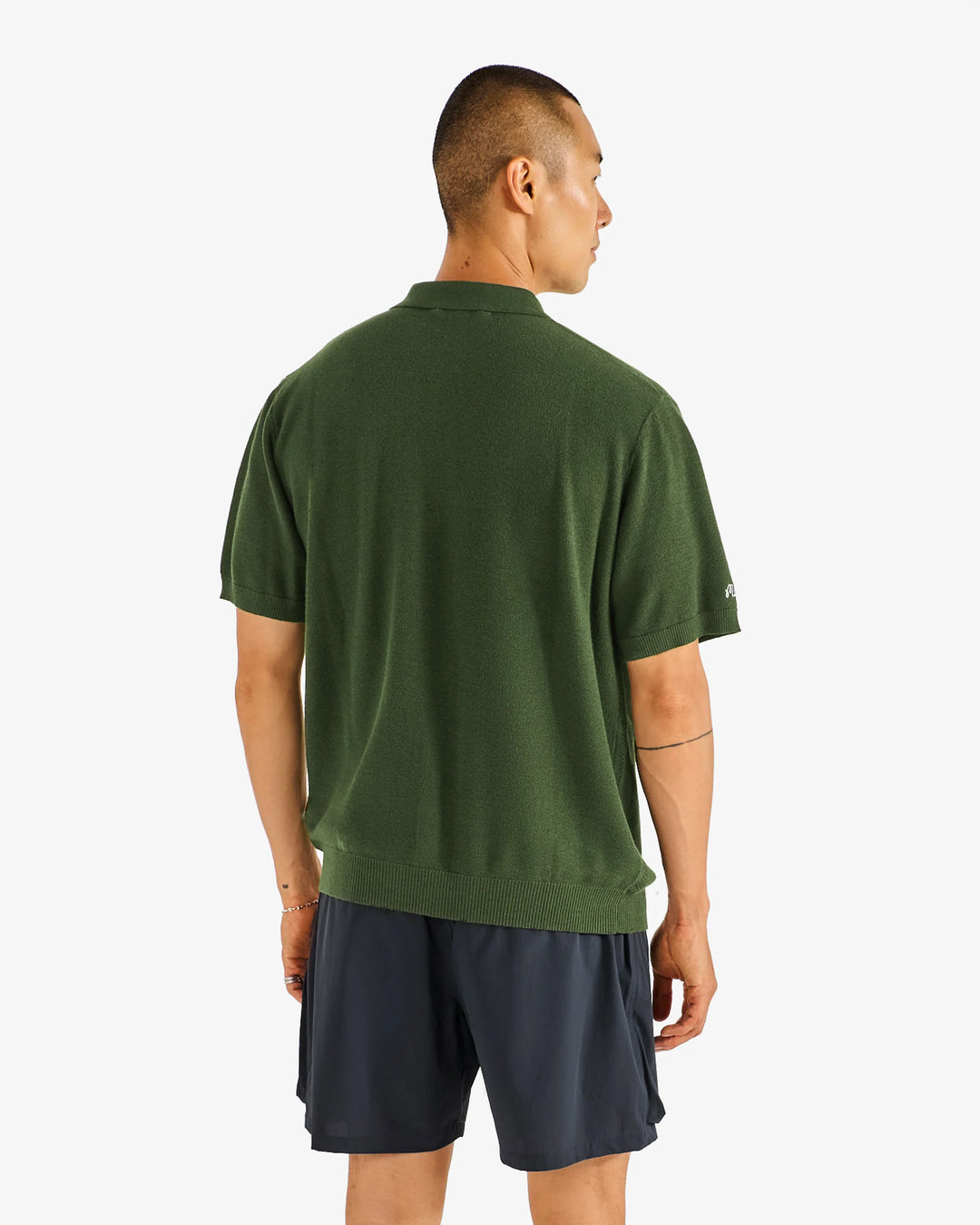 Malbon Men's Crosscut Polo - Rifle Green - Sun Diego Boardshop