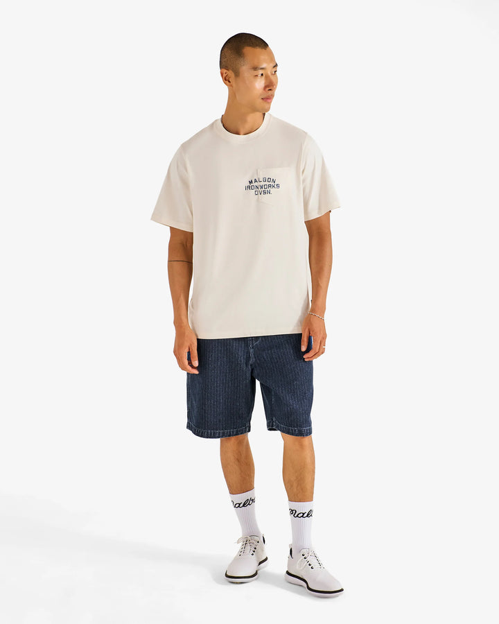 Malbon Men's Vista Ironworks Tee - Ivory - Sun Diego Boardshop