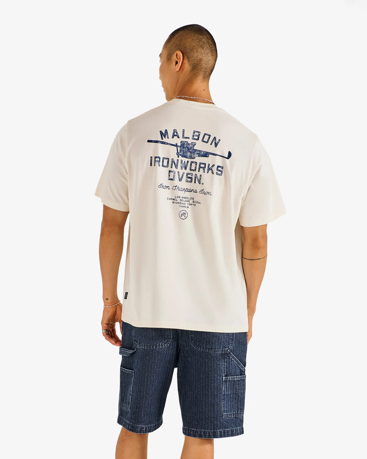 Malbon Men's Vista Ironworks Tee - Ivory - Sun Diego Boardshop