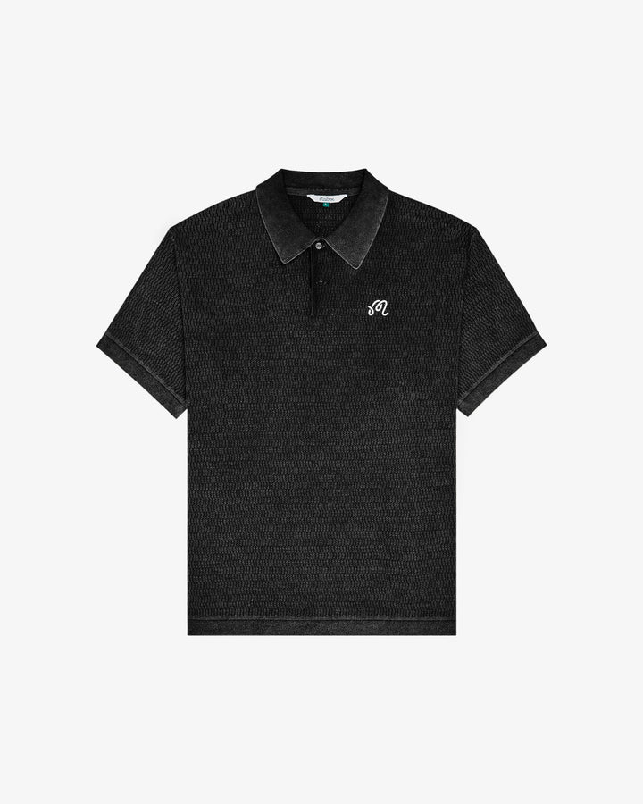 Malbon Men's Brickwork Polo - Black - Sun Diego Boardshop