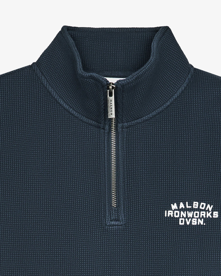 Malbon Men's Flyer Ironworks Mid Layer - Blueberry - Sun Diego Boardshop