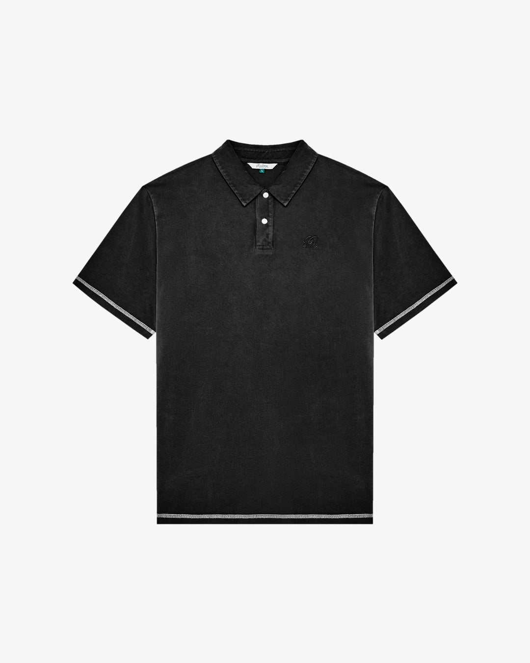 Malbon Men's Fairway Overdyed Polo - Black - Sun Diego Boardshop