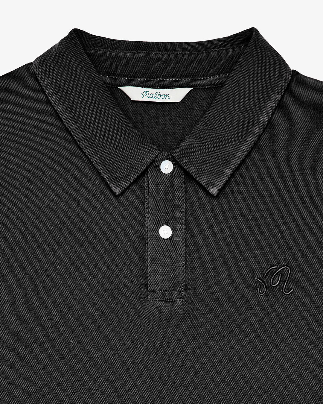 Malbon Men's Fairway Overdyed Polo - Black - Sun Diego Boardshop