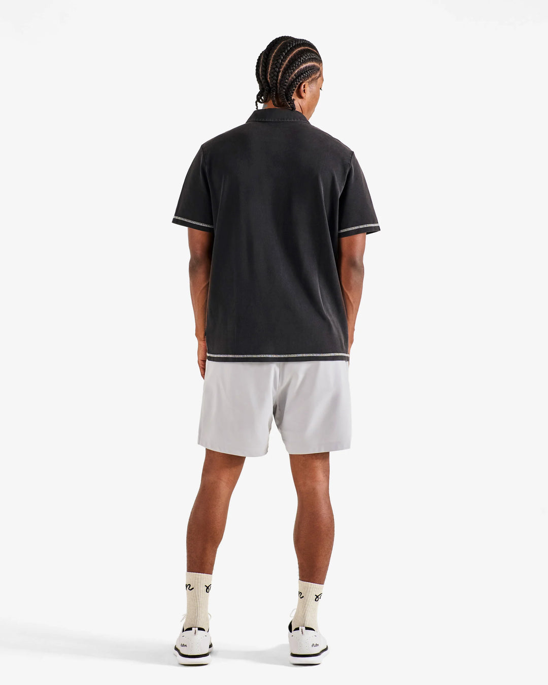 Malbon Men's Fairway Overdyed Polo - Black - Sun Diego Boardshop