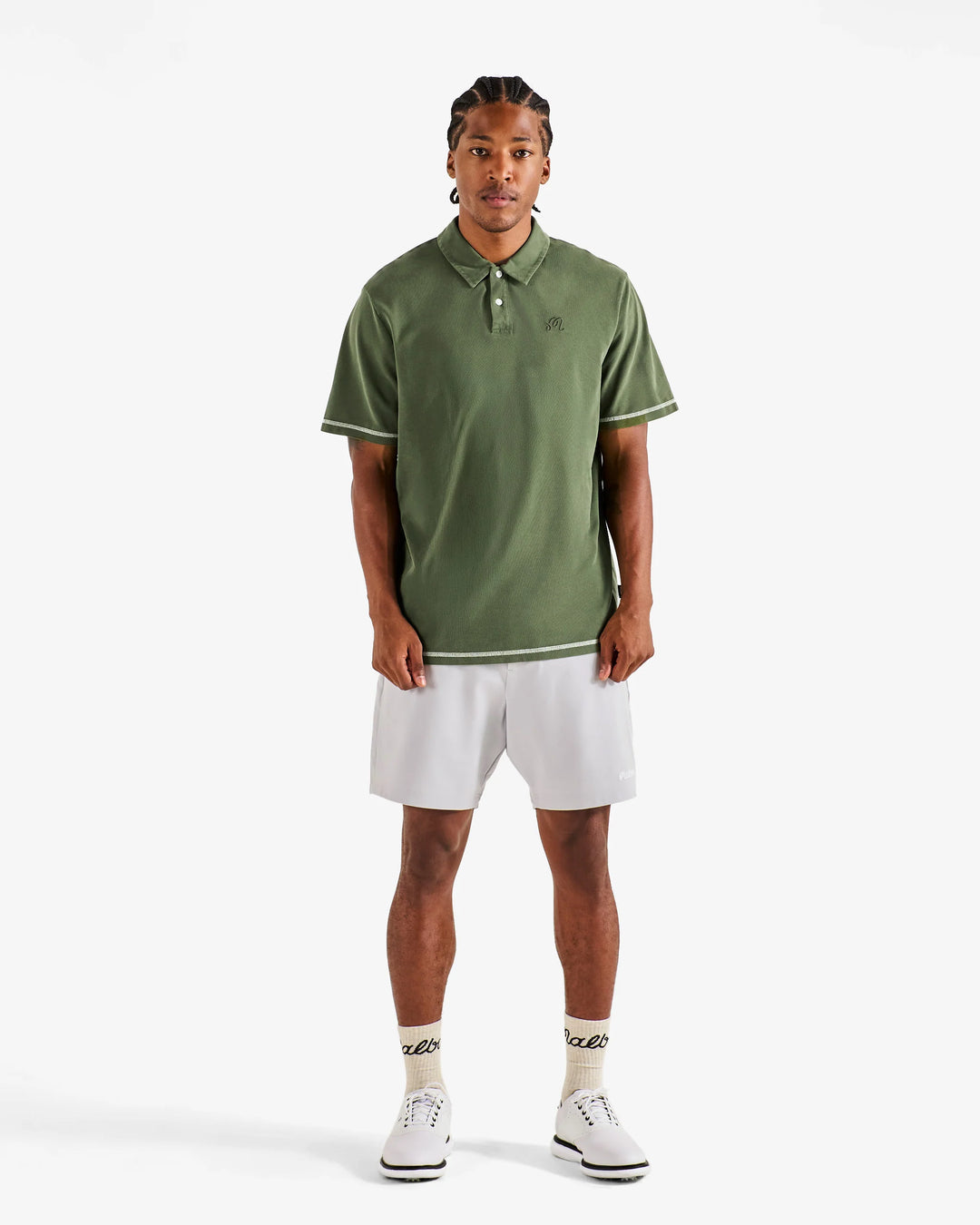 Malbon Men's Fairway Overdyed Polo - Rifle Green - Sun Diego Boardshop