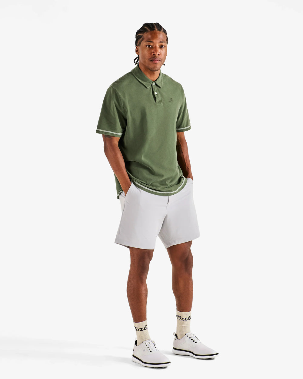 Malbon Men's Fairway Overdyed Polo - Rifle Green - Sun Diego Boardshop