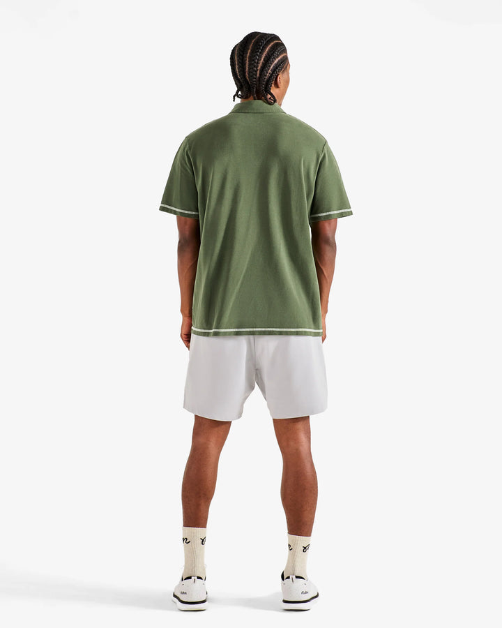 Malbon Men's Fairway Overdyed Polo - Rifle Green - Sun Diego Boardshop
