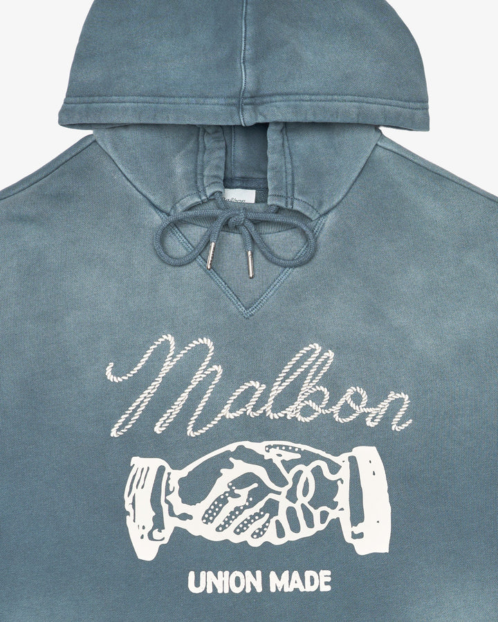 Malbon Men's Union Made Hoodie - Dusty Navy - Sun Diego Boardshop