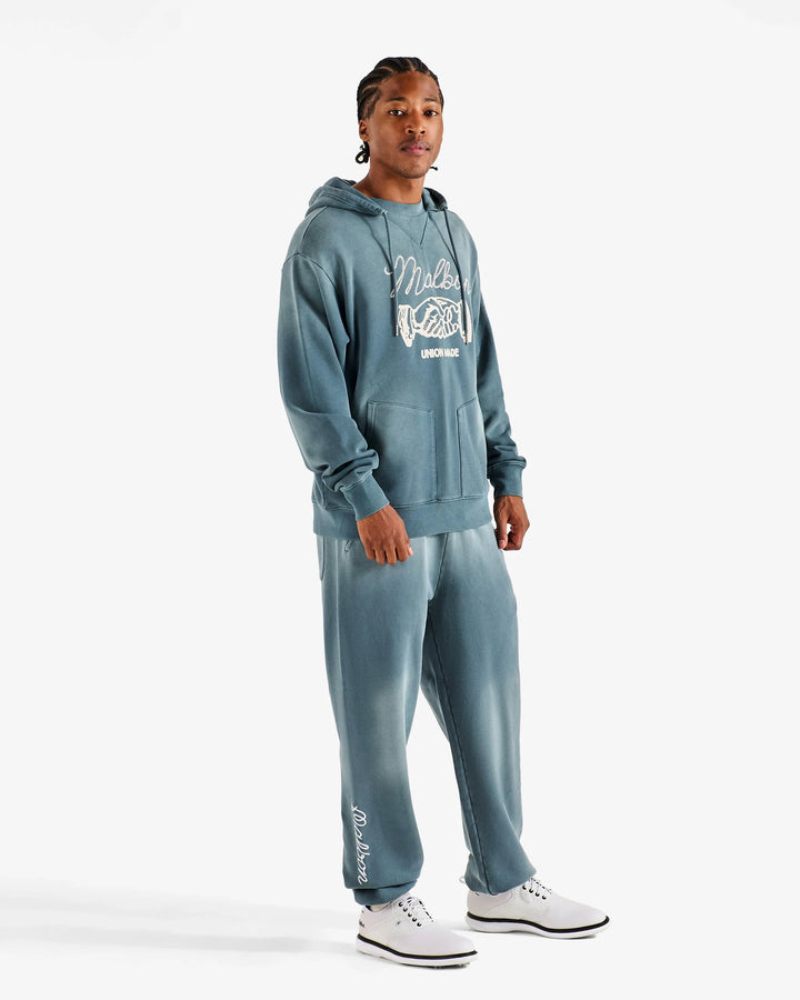 Malbon Men's Union Made Hoodie - Dusty Navy - Sun Diego Boardshop