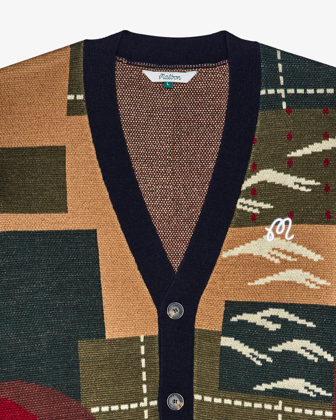 Malbon Men's Edo Cardigan - Multi - Sun Diego Boardshop