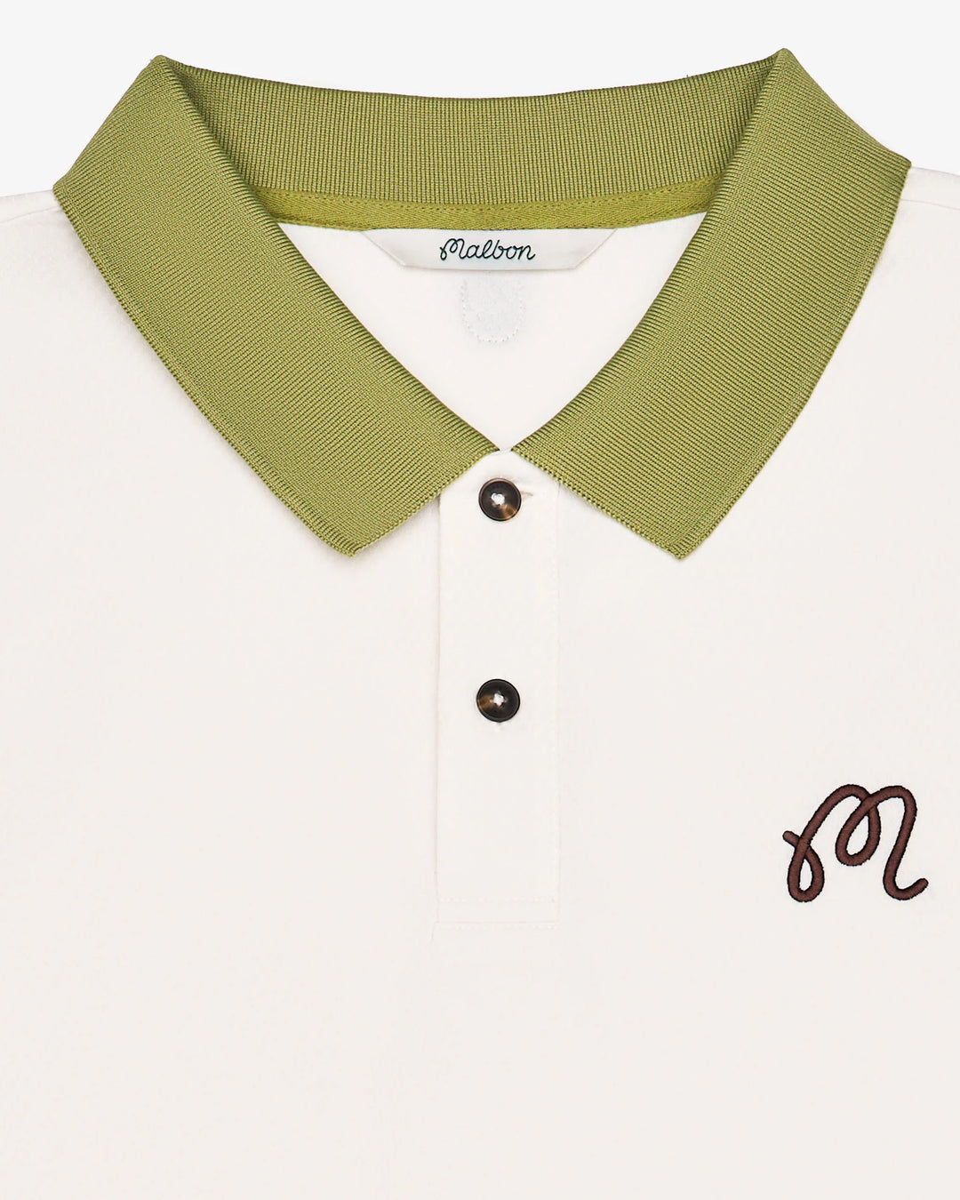 Malbon Men's Fairway Hex Polo - Ivory - Sun Diego Boardshop