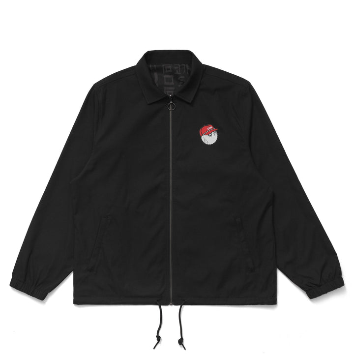 Malbon Golf  X COCA COLA INTERNATIONAL REVERSIBLE COACHES JACKET - BLACK - Sun Diego Boardshop