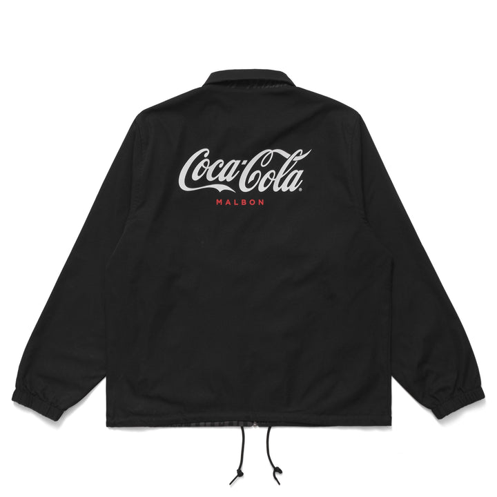 Malbon Golf  X COCA COLA INTERNATIONAL REVERSIBLE COACHES JACKET - BLACK - Sun Diego Boardshop