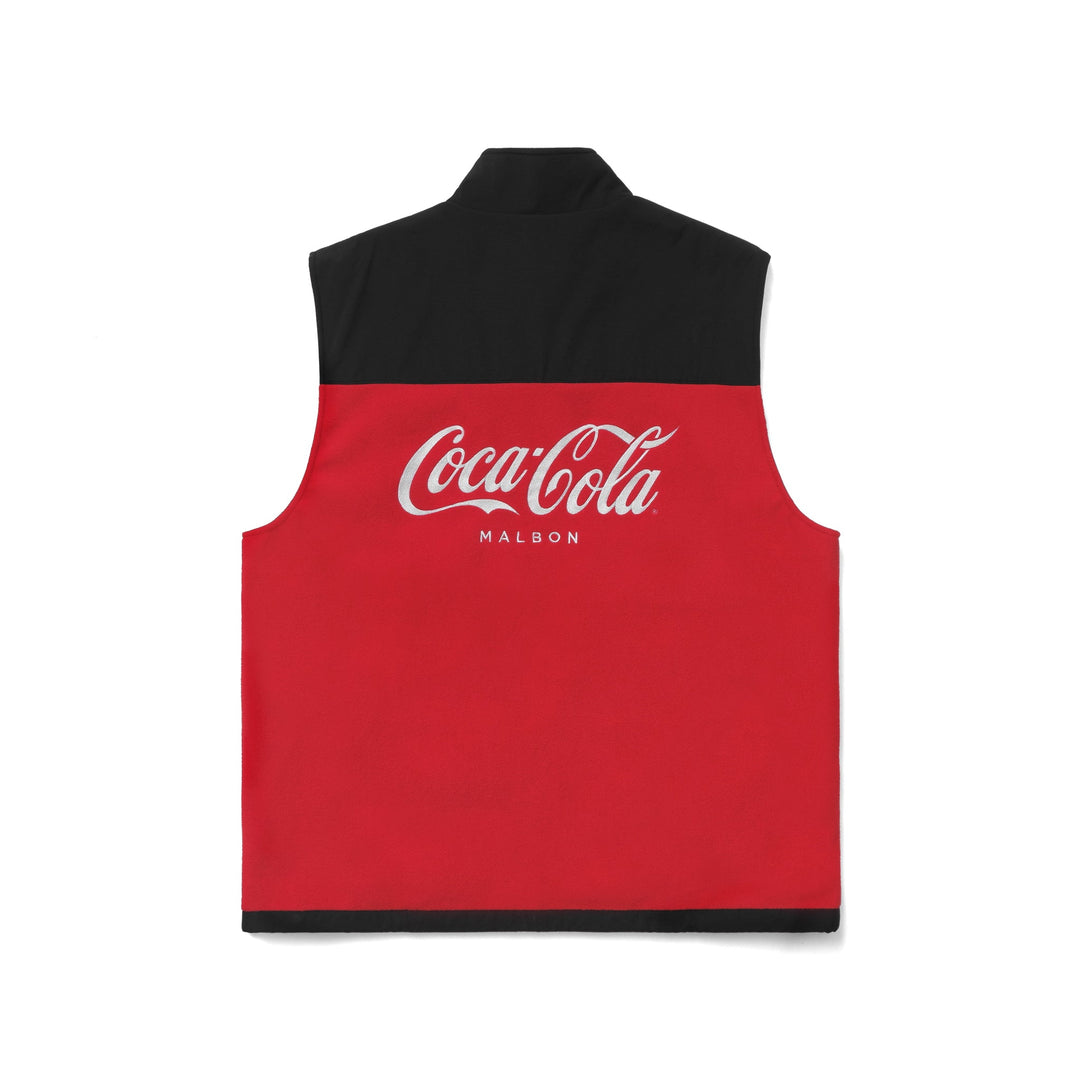 Malbon Golf X COCA COLA POLAR FLEECE VEST - BLACK - Sun Diego Boardshop