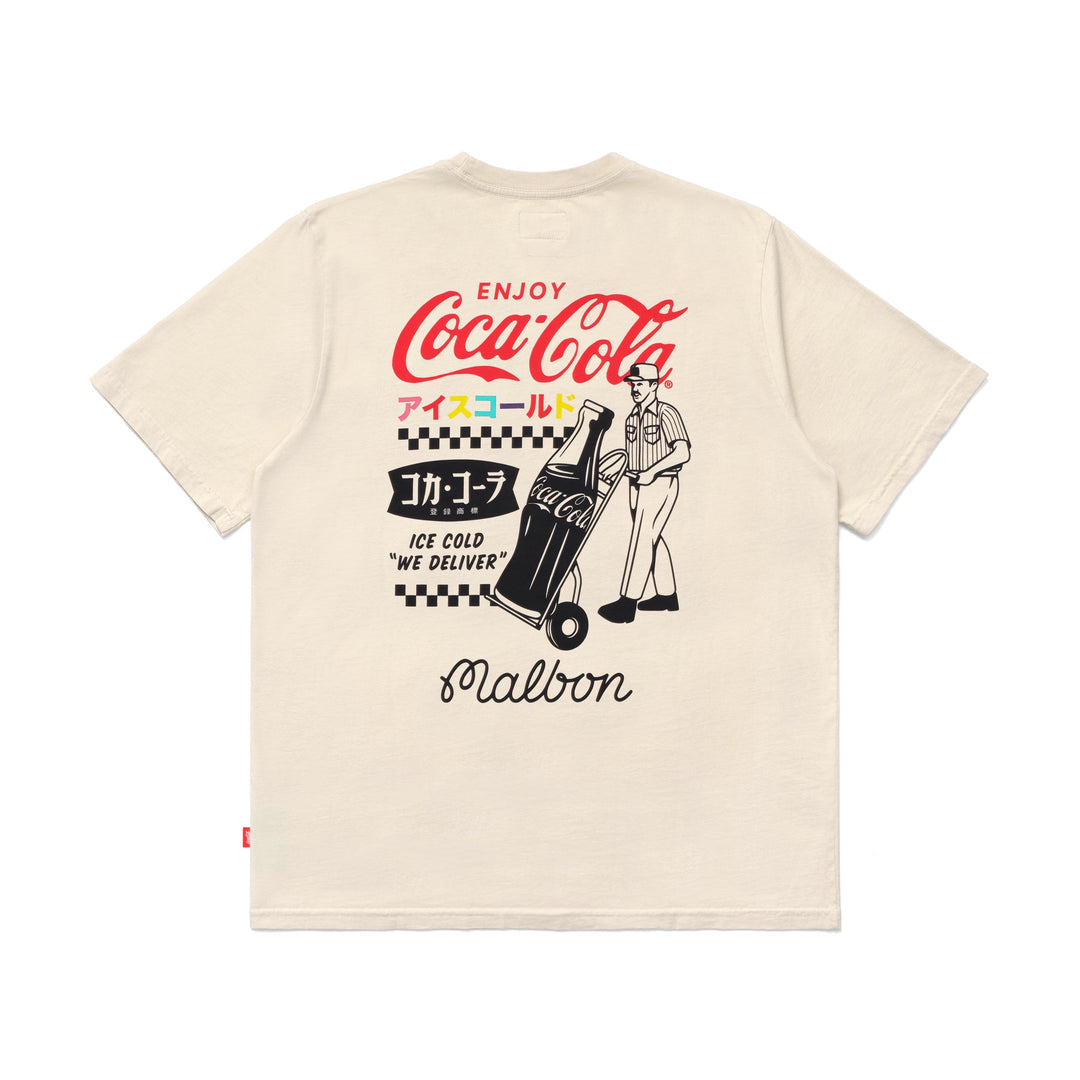 Malbon Golf MALBON X COCA COLA SPECIAL DELIVERY T-SHIRT - CREAM - Sun Diego Boardshop