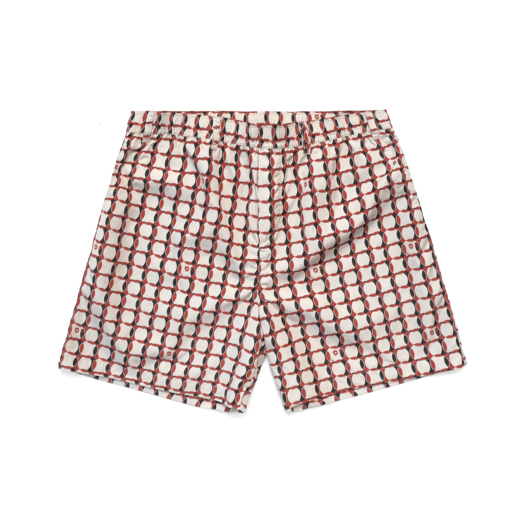 Malbon Golf LATTICE NYLON SHORT- RED - Sun Diego Boardshop