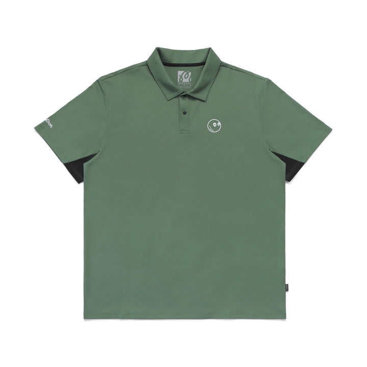 Malbon Golf PERFORMANCE PIQUE POLO - FOREST BLACK - Sun Diego Boardshop