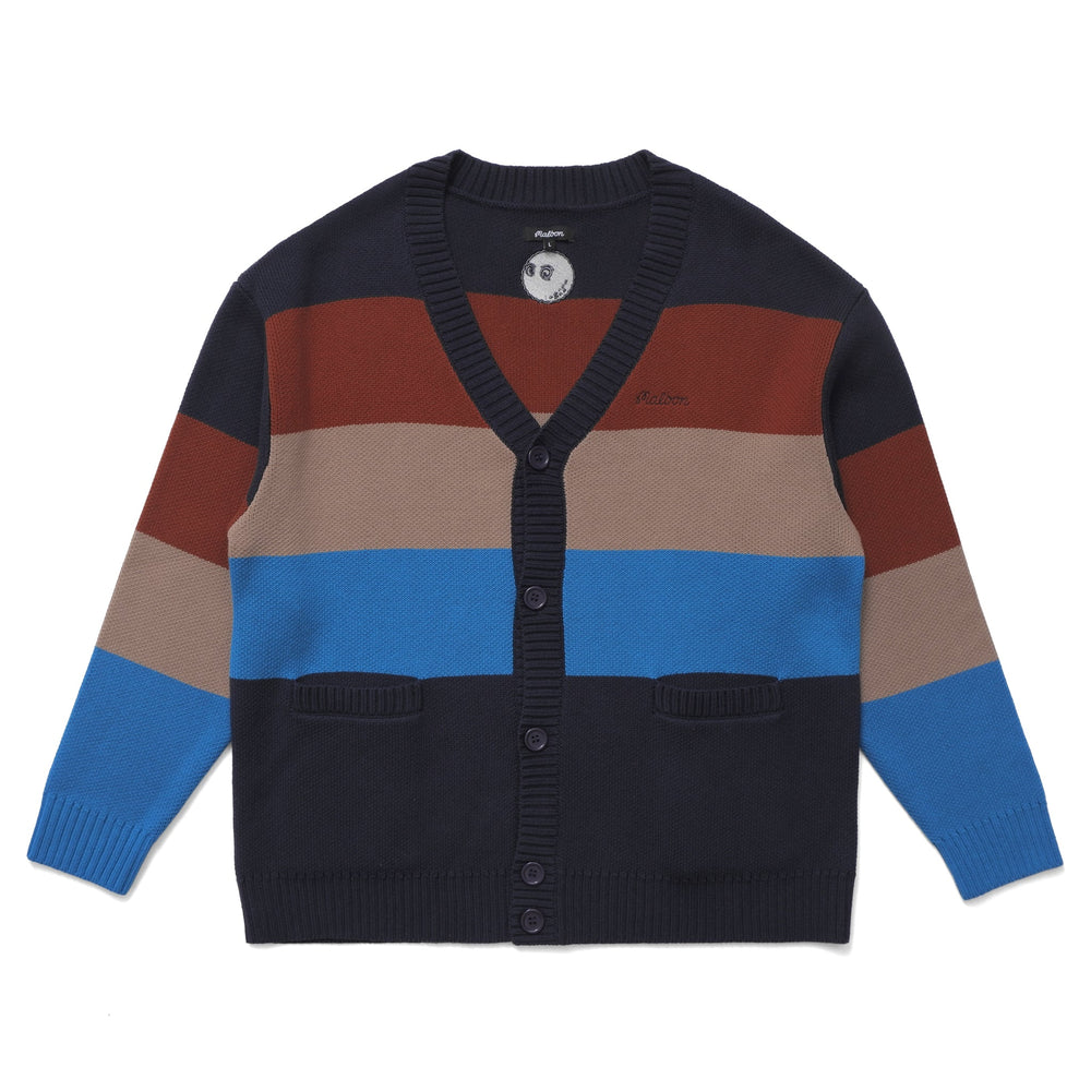 Malbon Fairbanks Cardigan Sweater - Royal Navy Rust - Sun Diego Boardshop