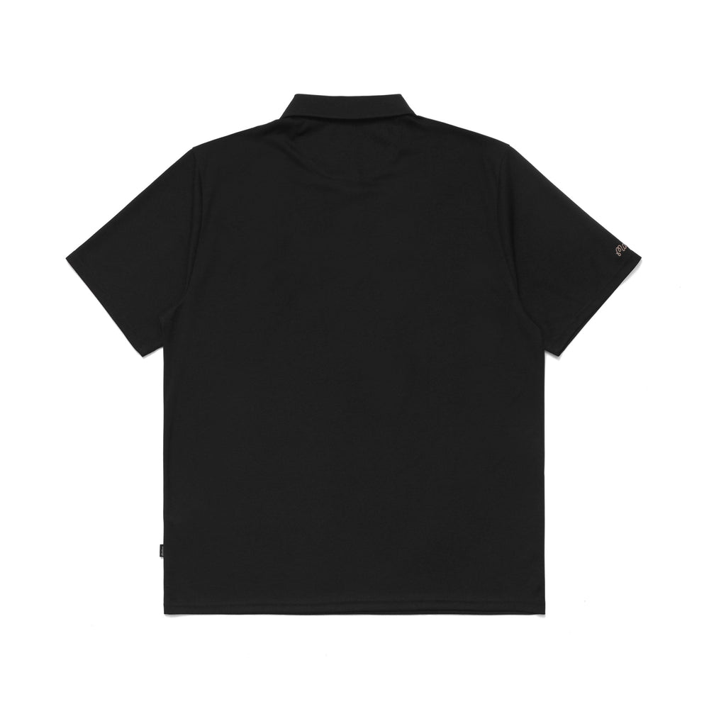 Malbon Glacier Buckets Performance Pique Polo - Black - Sun Diego Boardshop