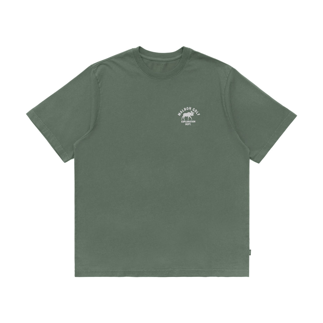 Malbon Golf Exploration Dept SS Tee - MOSS - Sun Diego Boardshop