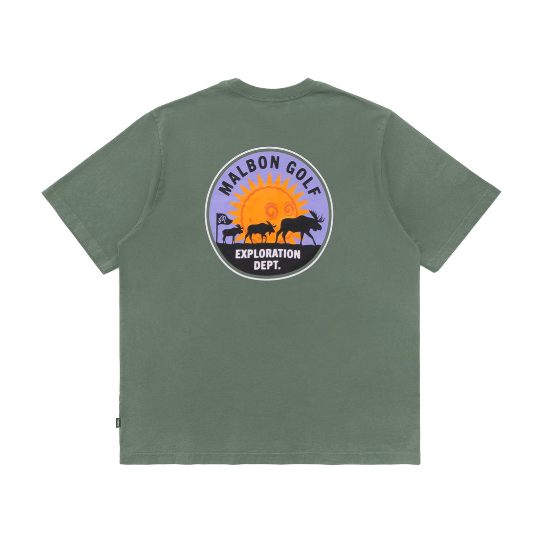 Malbon Golf Exploration Dept SS Tee - MOSS - Sun Diego Boardshop