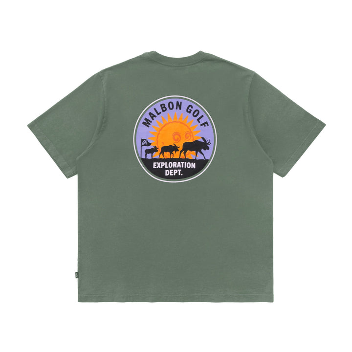 Malbon Golf Exploration Dept SS Tee - MOSS - Sun Diego Boardshop