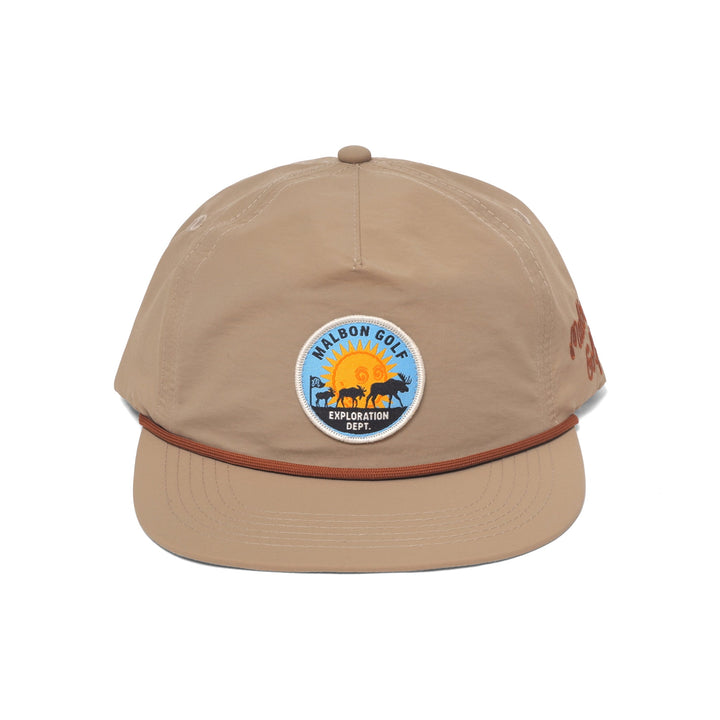 Malbon Golf EXPLORATION DEPT. NYLON ROPE HAT - KHAKI - Sun Diego Boardshop