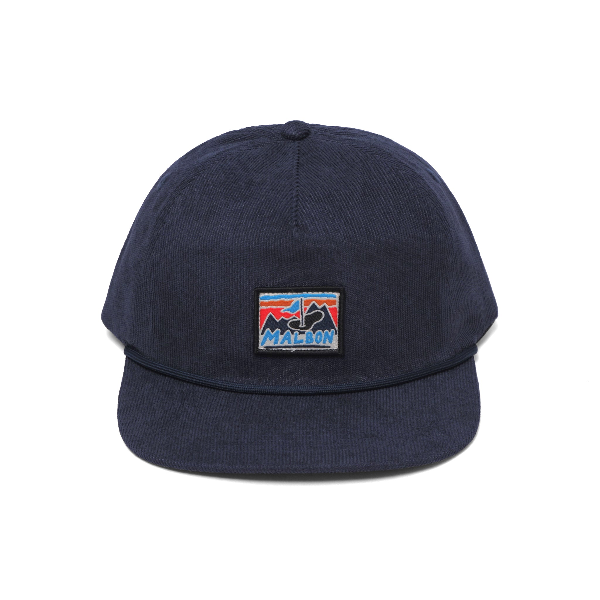 Malbon Glacier Corduroy Rope Hat - Navy | Sun Diego Boardshops
